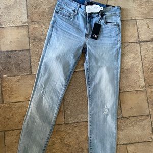 Kut Connie Ankle Skinny Jeans raw hem NWT